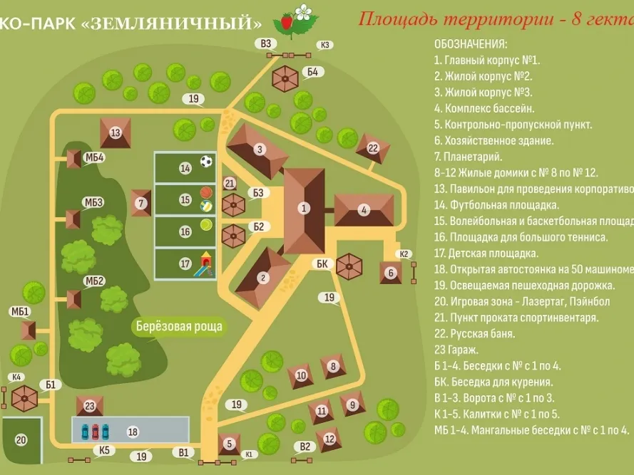 Территория Эко-парка "Земляничный"